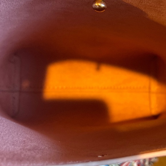 Samara Anthropologie Blush Color X body EUC, Vegan Leather gold button closure! - Picture 5 of 13